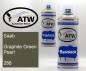 Preview: Saab, Graphite Green Pearl, 288: 400ml Sprühdose + 400ml Klarlack - Set, von ATW Autoteile West.